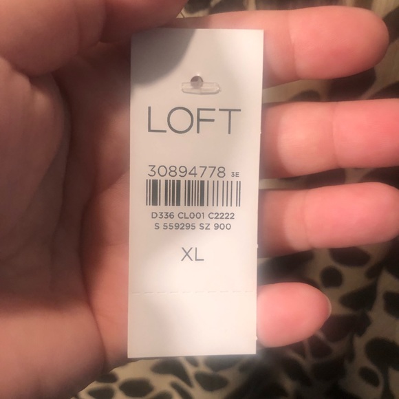 LOFT Leopard Print Pull-on Skirt - Picture 4 of 4